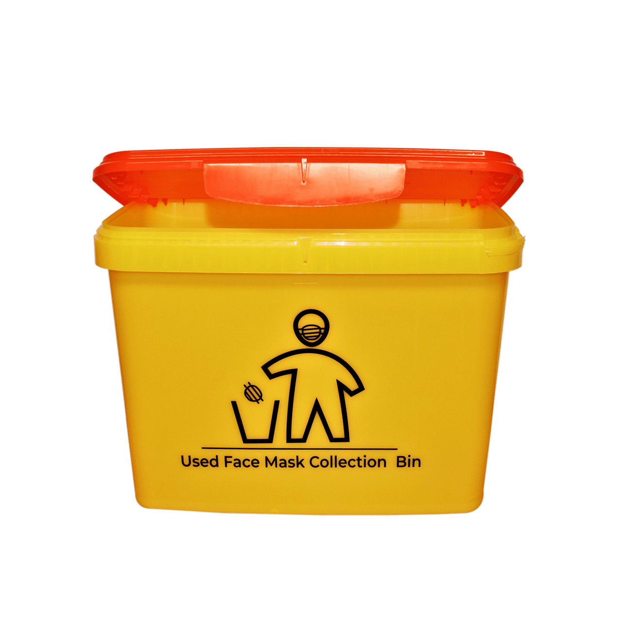 yellow mask dispensing bucket open 1