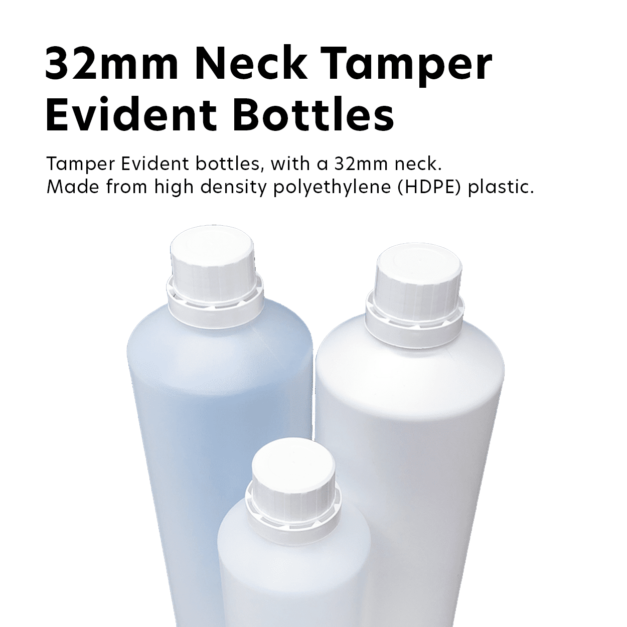 32mm Neck Tamper Evident Bottles