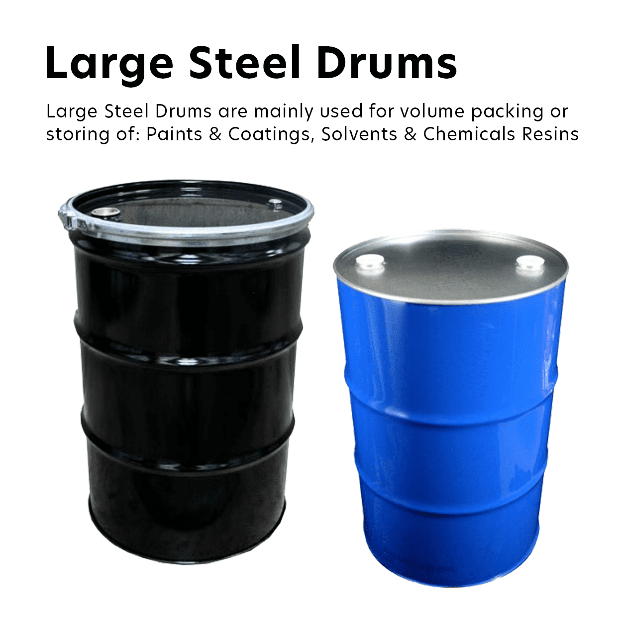 Large Steel Drums